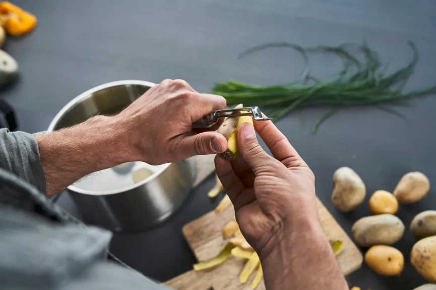 Pendelschäler "Pro" silber dimensionsmarker