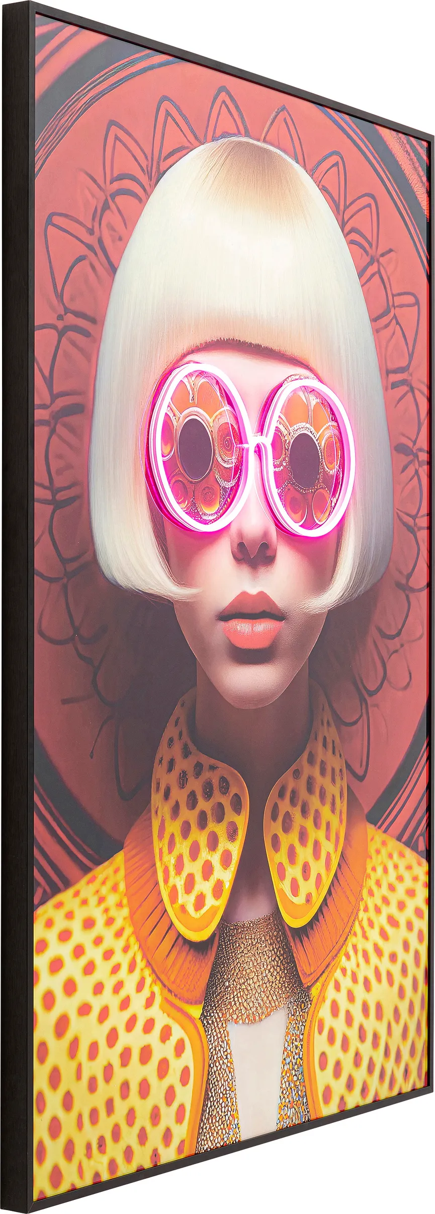 LED-Bild "Fancy Blonde Lady" detail