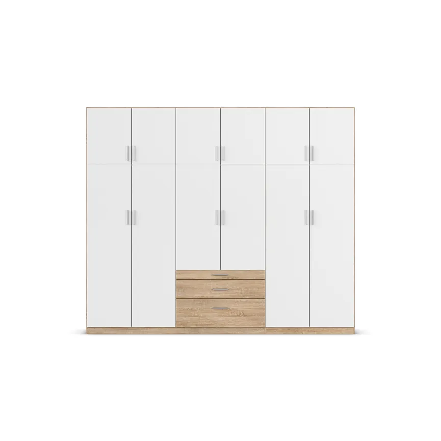 Drehtürenschrank 12-trg. detail