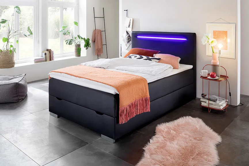 Boxspringbett 140x200 cm milieu