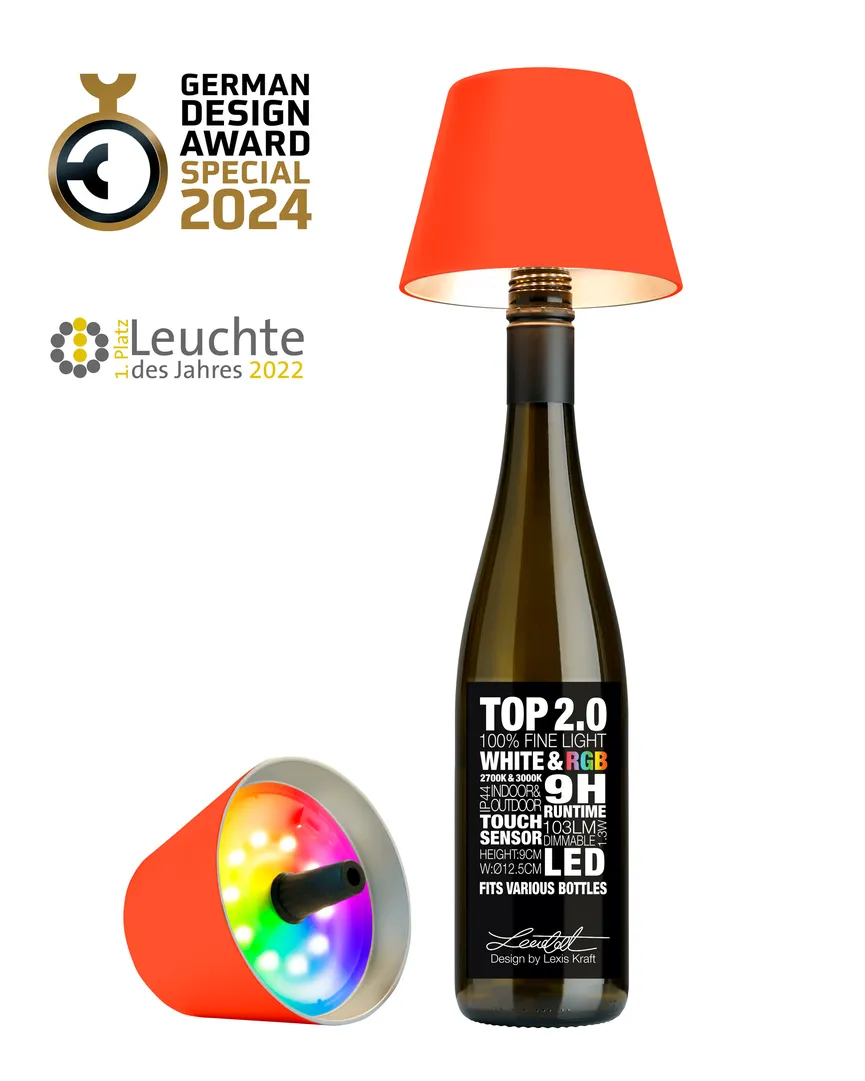 Flaschenleuchte "Top 2,0" detail