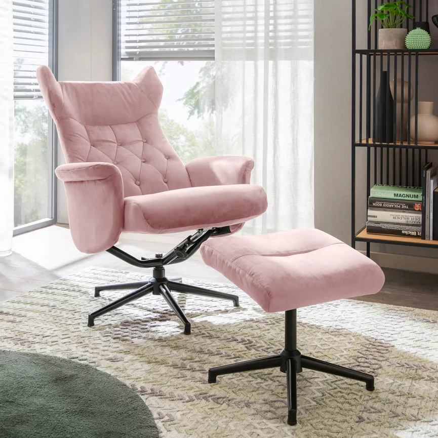 Relaxsessel + Hocker detail