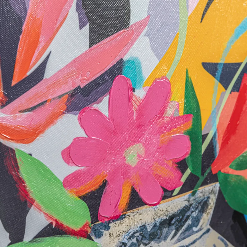 Bild gerahmt "Colorful Flower" detail