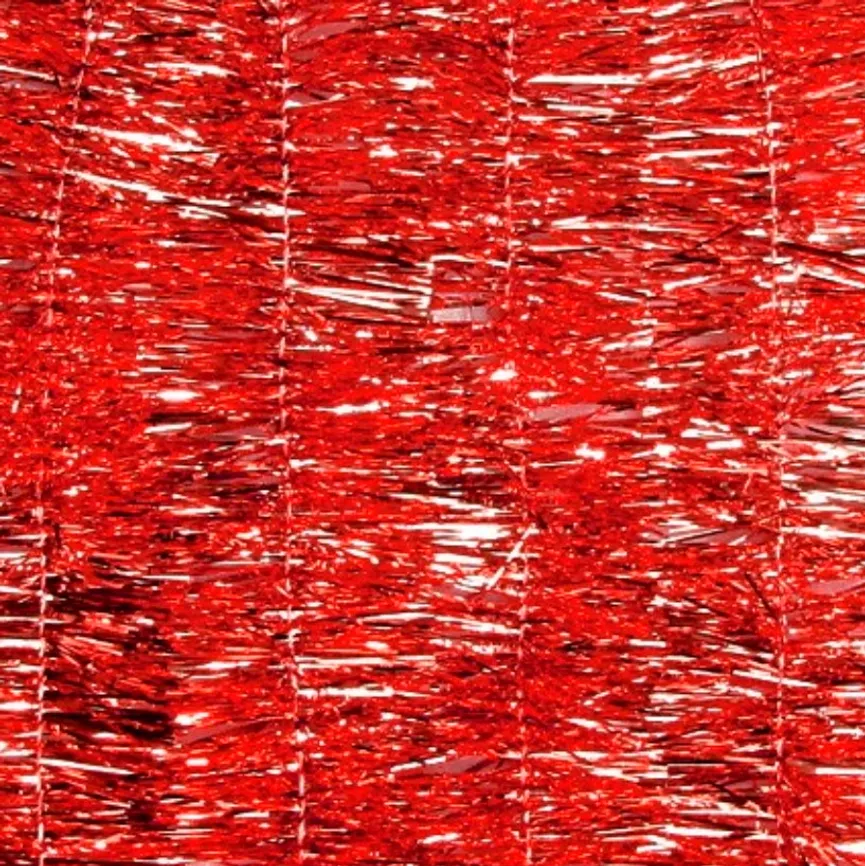 Lametta-Girlande rot material_farbe