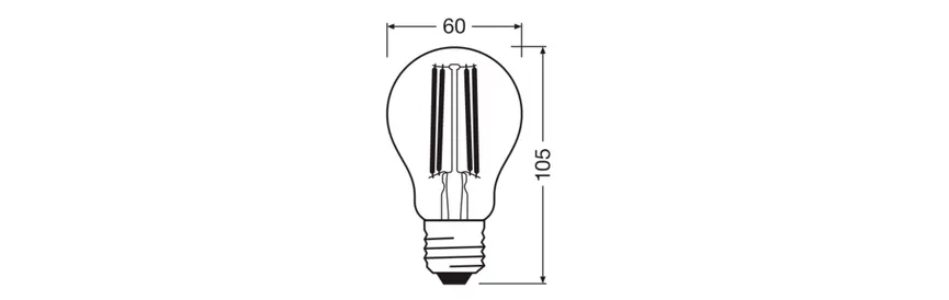 E27/5W LED Birne detail