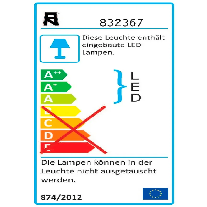 Pendelleuchte "Adriana" energielabel