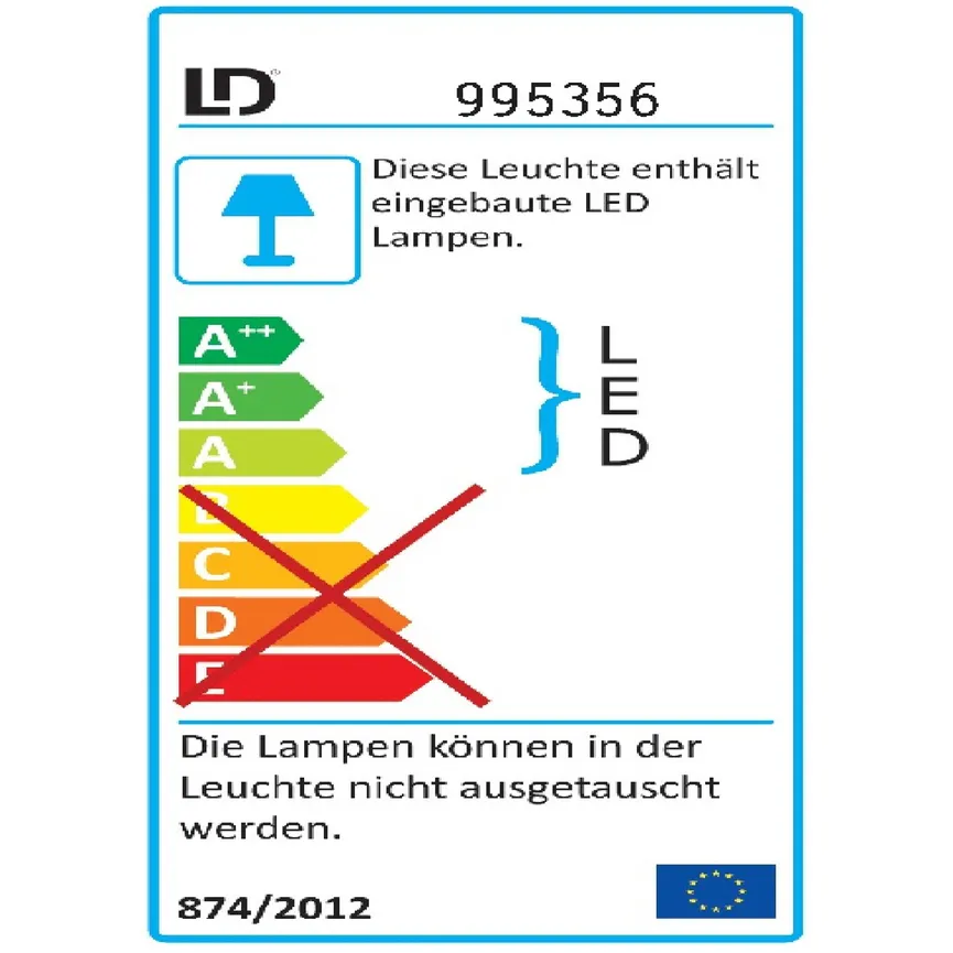 Deckenleuchte "Iven" energielabel