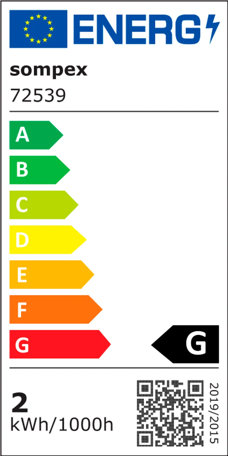 Flaschenleuchte "Top 2.0" energielabel