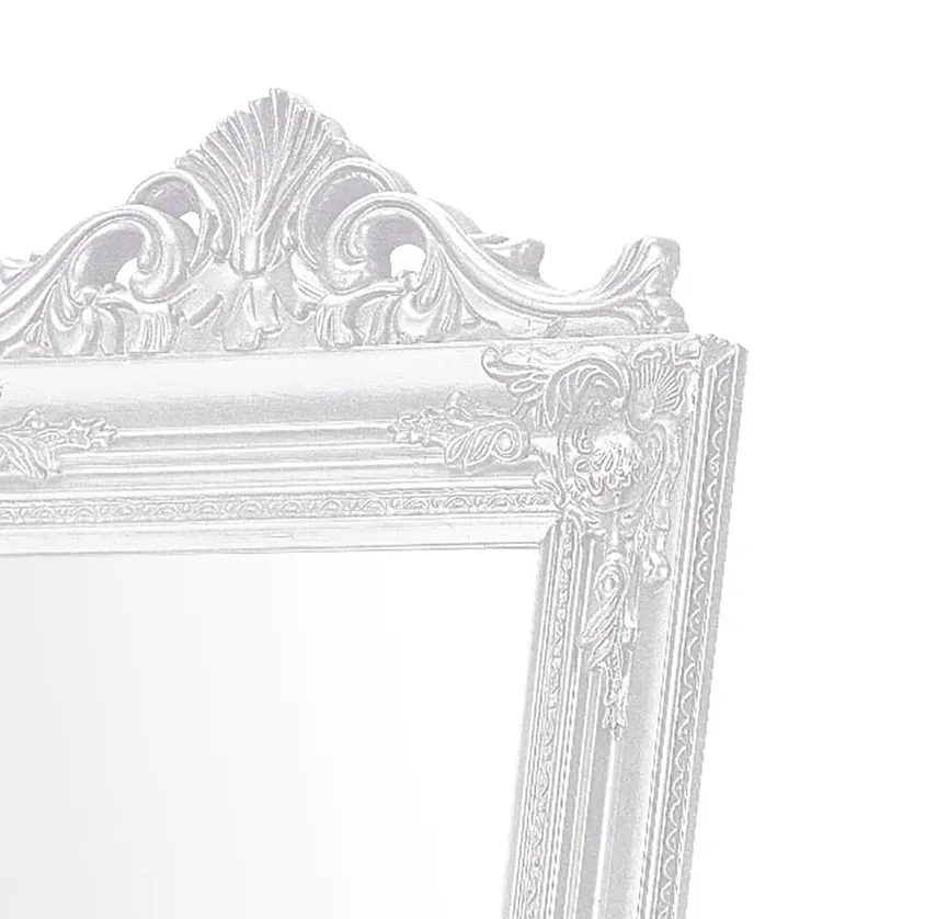 Standspiegel weiss "Kalle" detail