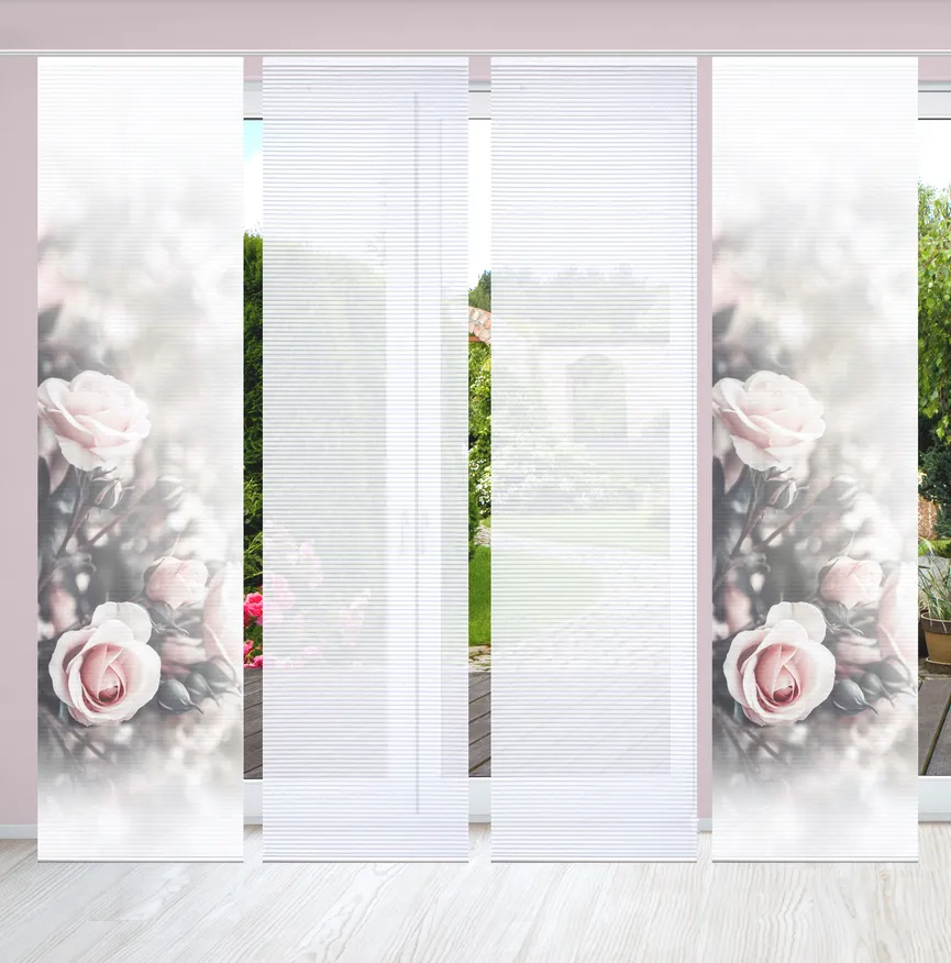 Schiebewand 4-er Set Poesia milieu