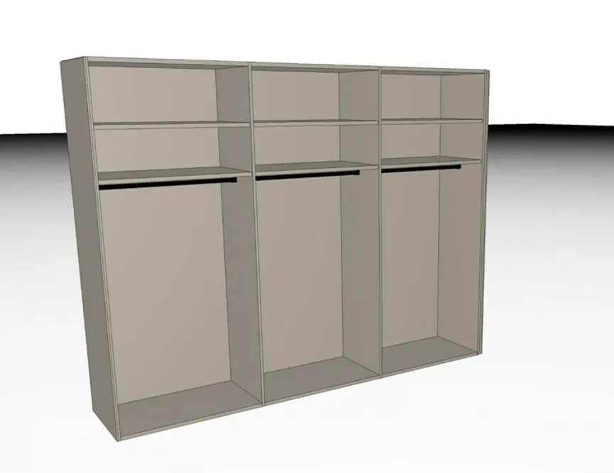 Drehtürenschrank 6-trg. detail