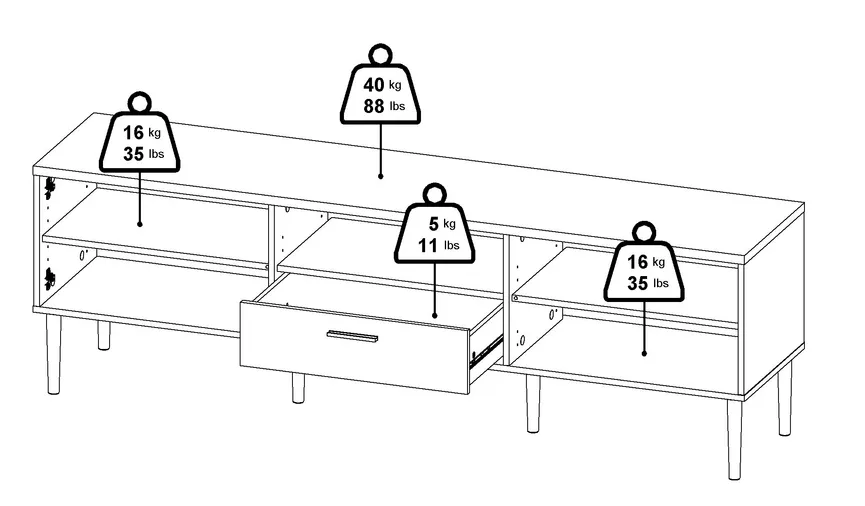 TV-Lowboard detail