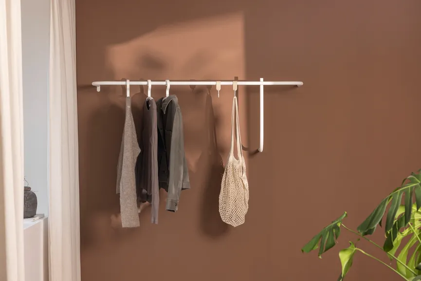 Wandgarderobe detail