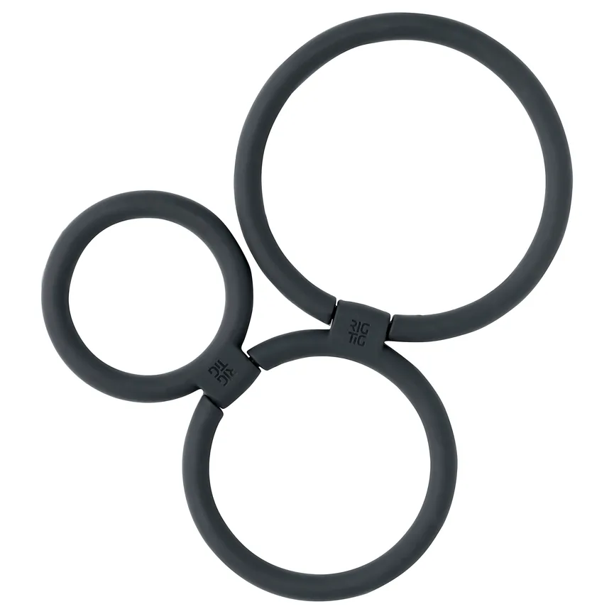 Untersetzer "Circles" black detail