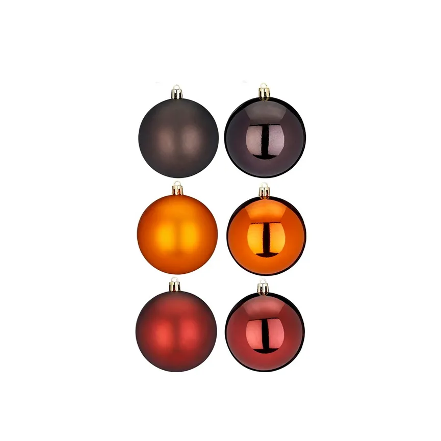 Kugel rot-orange, 26er-Set material_farbe