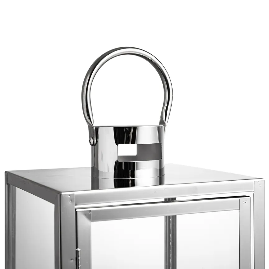 Laterne L silber detail