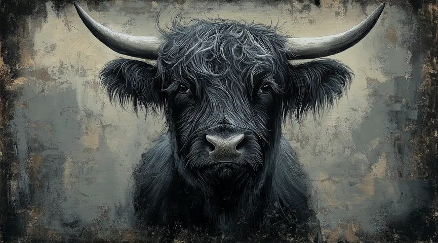 Wandbild "Black Bull III" hauptaufnahme