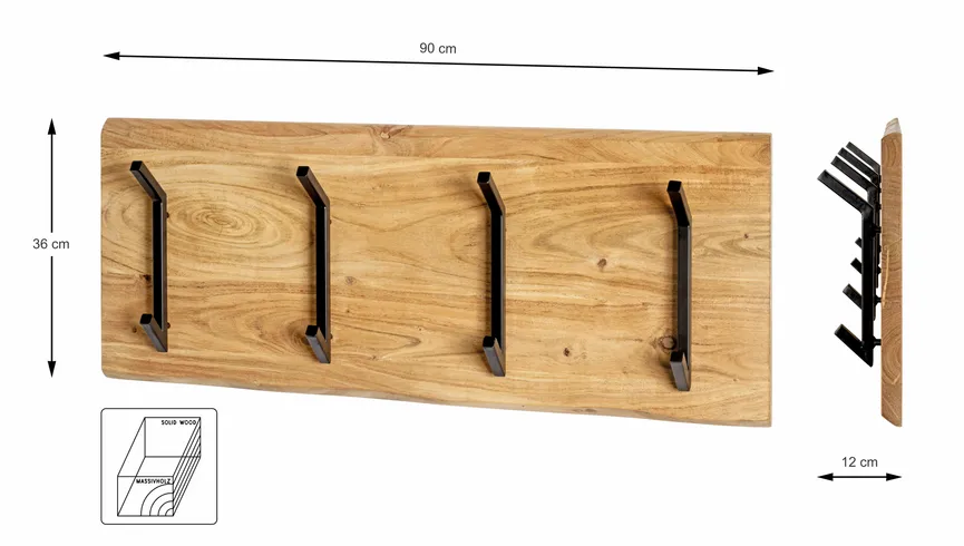 Wandgarderobe 4H detail