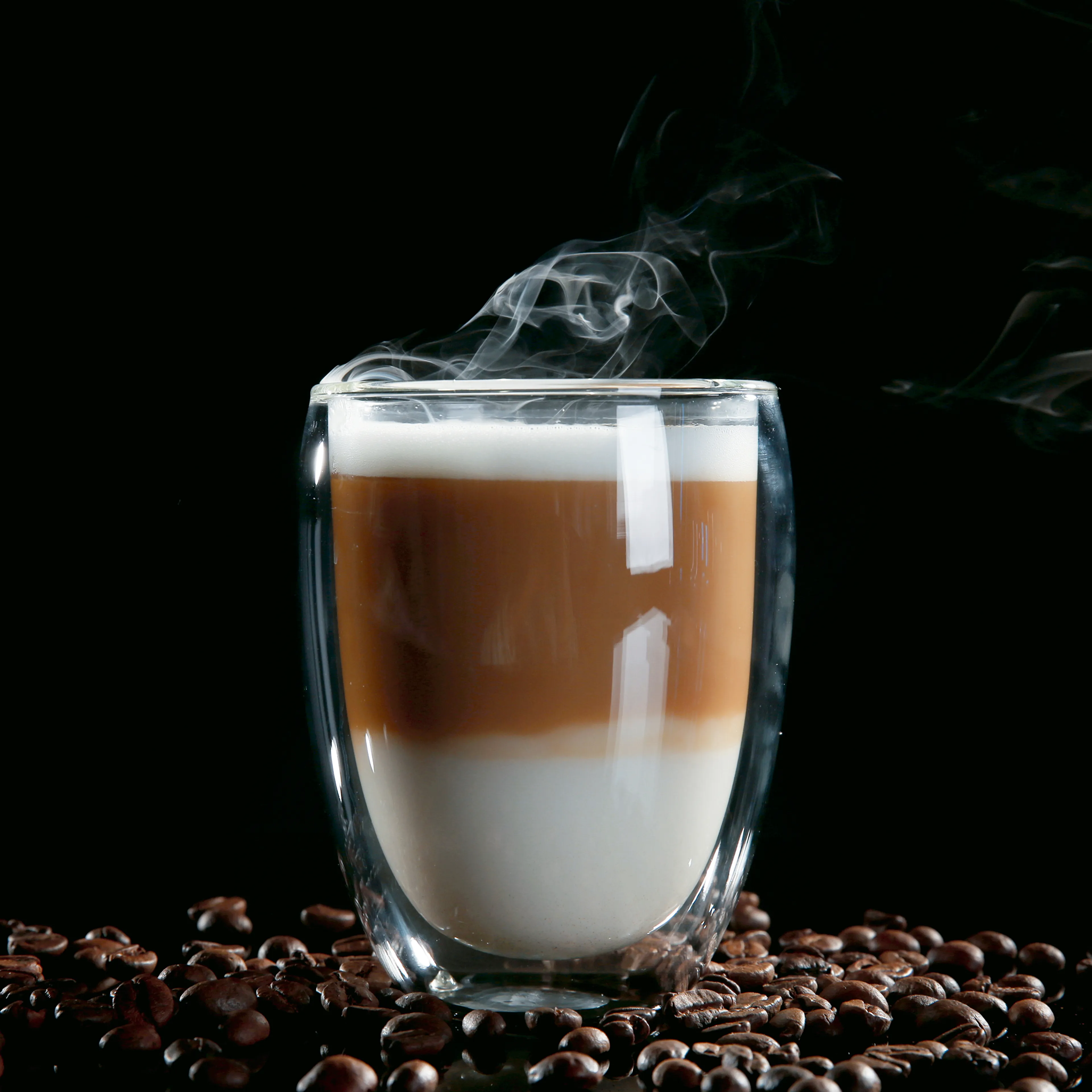 Glasbild 20 x 20 cm Coffee XI