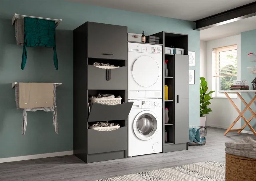 Waschmaschinenschrank detail