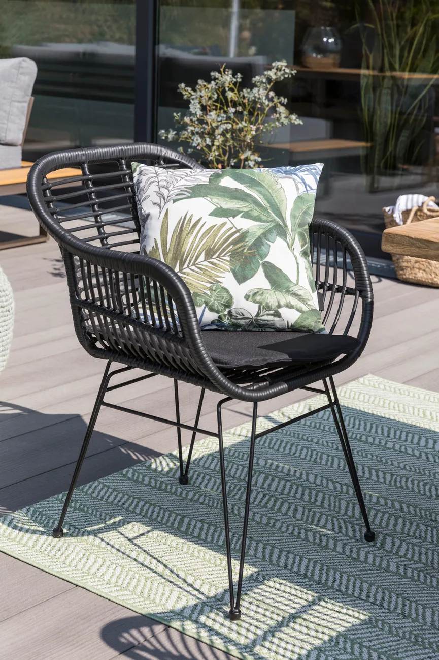 ** Gartensessel Schwarz detail