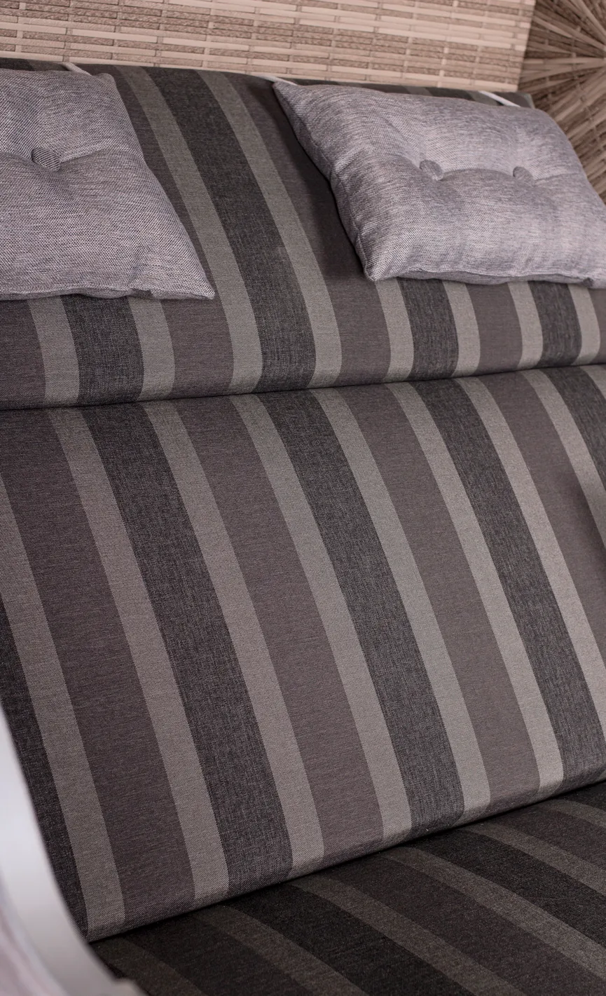 ** Strandkorb Weiß Kubu detail