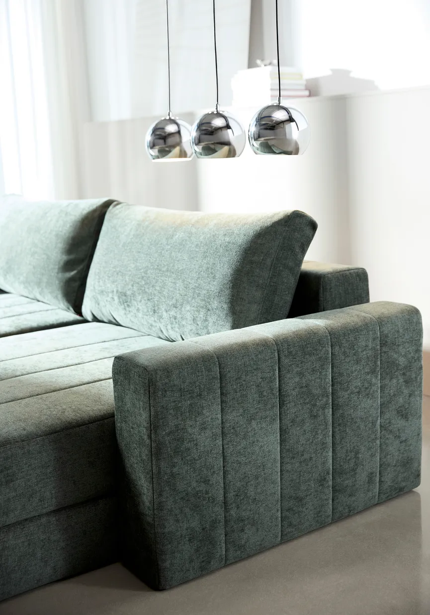 Schlafsofa Lounger + Armlehnen detail