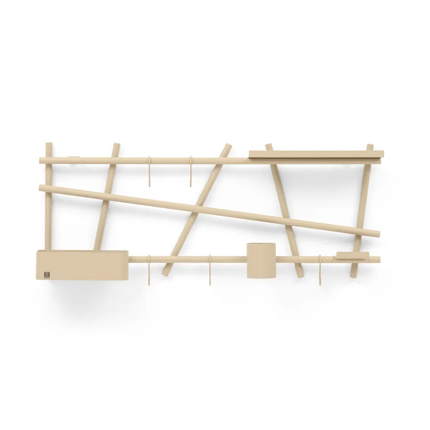 Wandgarderobe detail