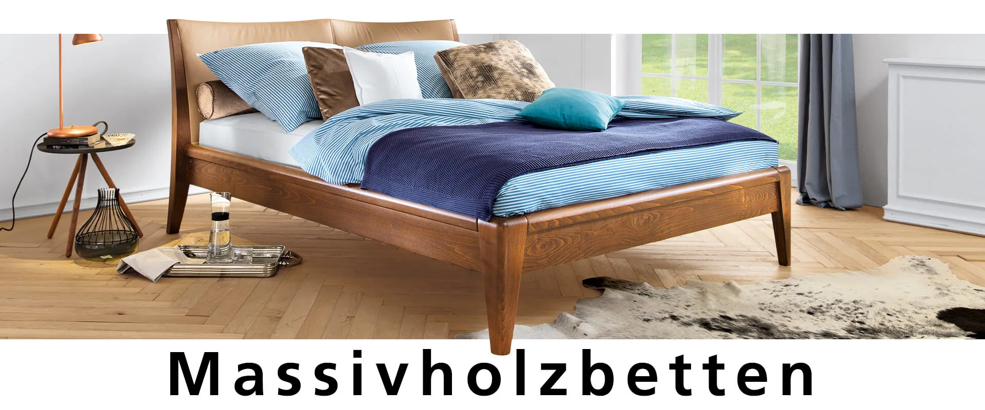 Massivholzbetten