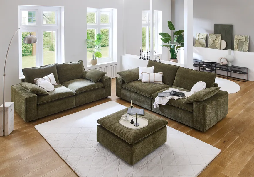 3-Sitzer Sofa milieu