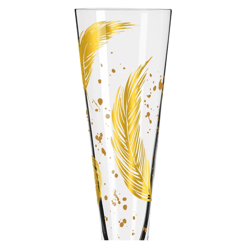 Champagnerglas "Goldnacht" detail