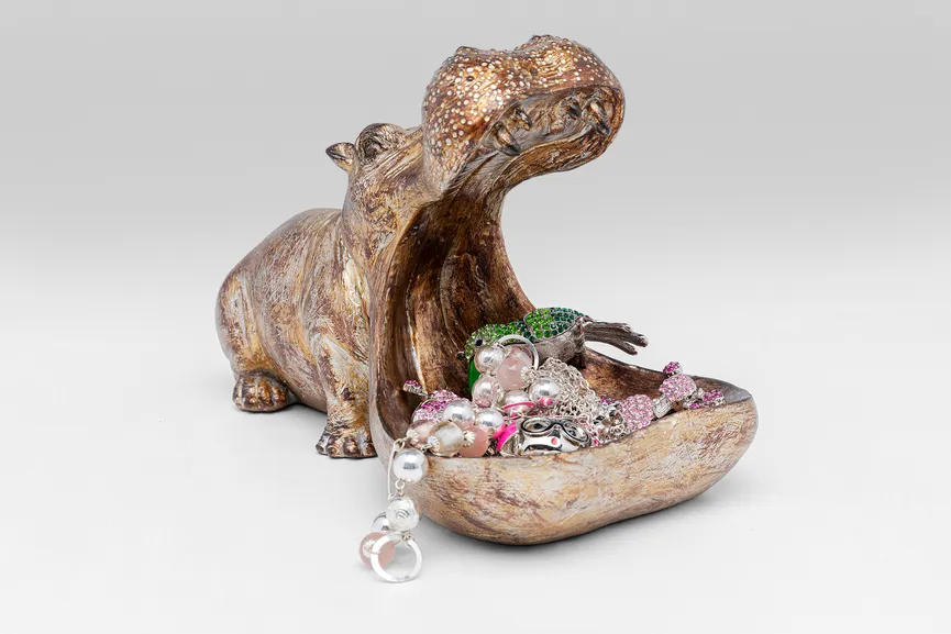 Figur "Hungry Hippo" Nilpferd detail