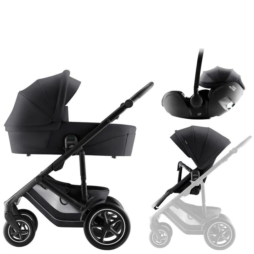 Kombi-Kinderwagen-Set Smile 5Z Carbon Black | SEGMLLER