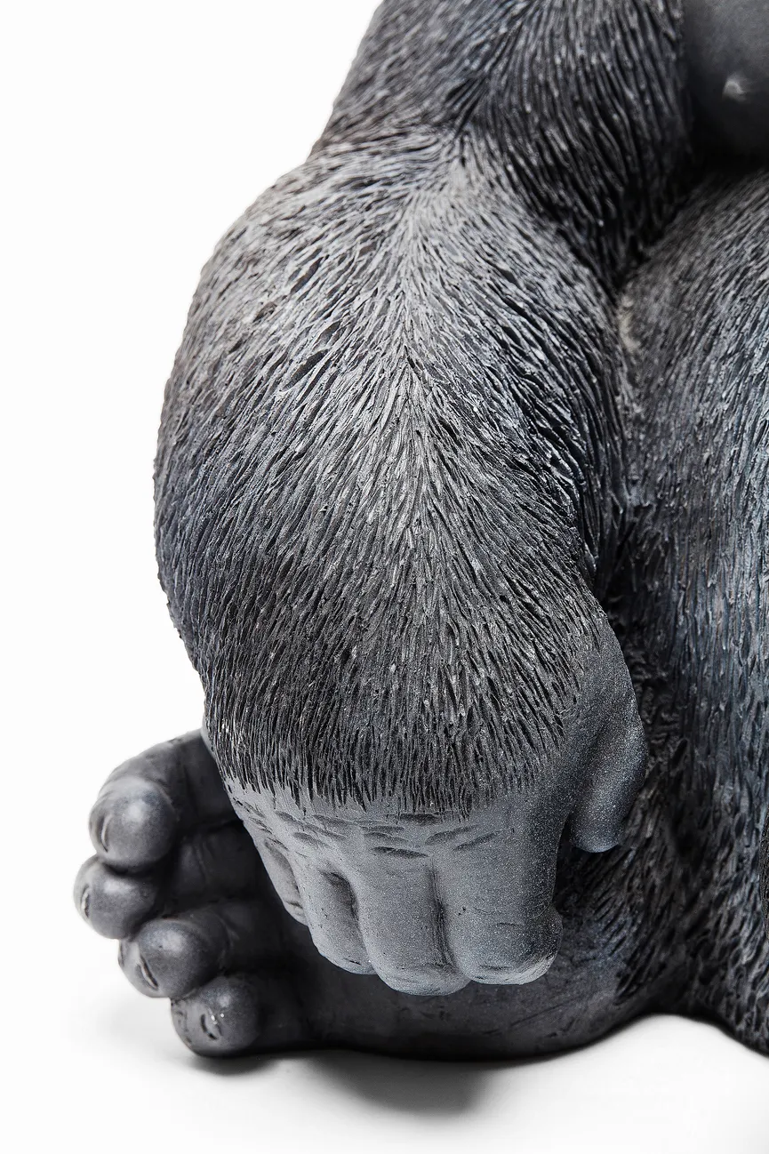 Figur "Monkey" Gorilla schwarz detail