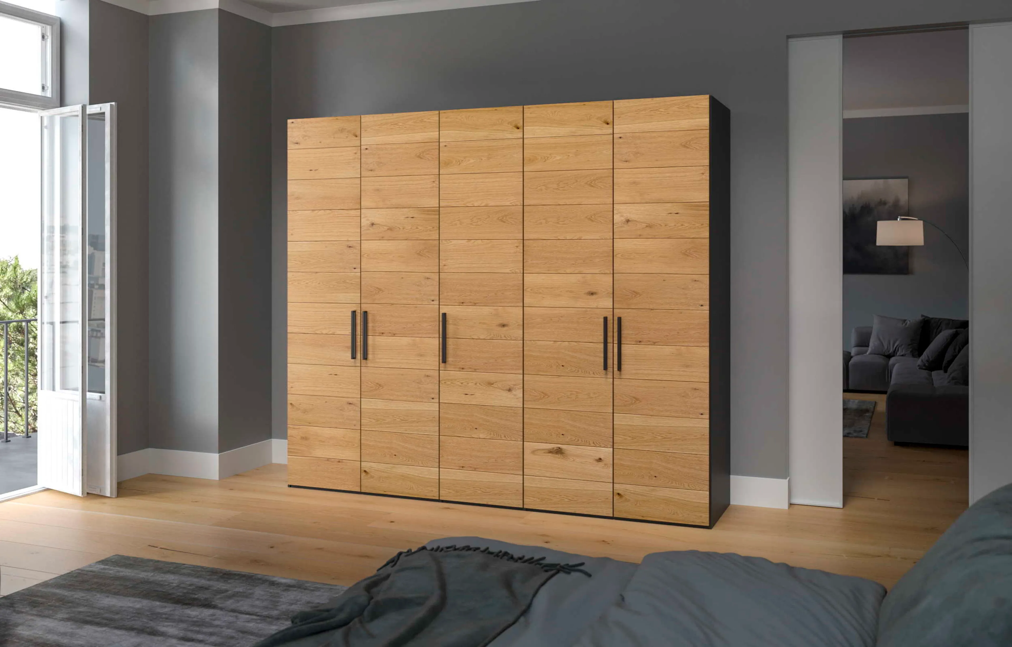 Kleiderschrank Longline 253 x 220 cm