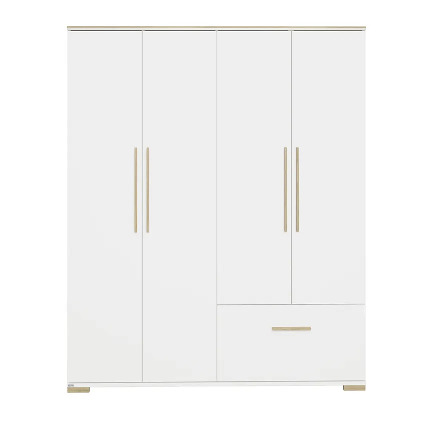 Kleiderschrank 4-trg. detail