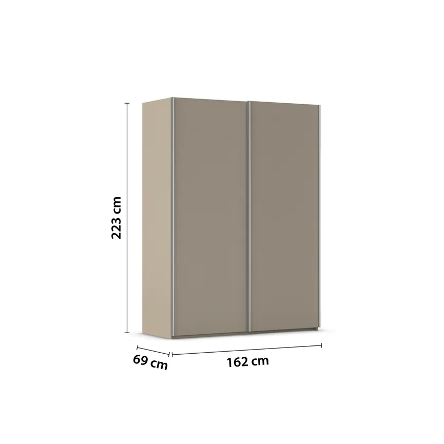 Schwebetürenschrank 2-trg. detail