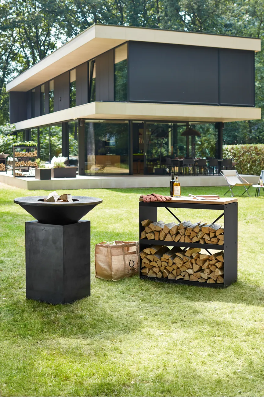 Wood Storage Dressoir milieu