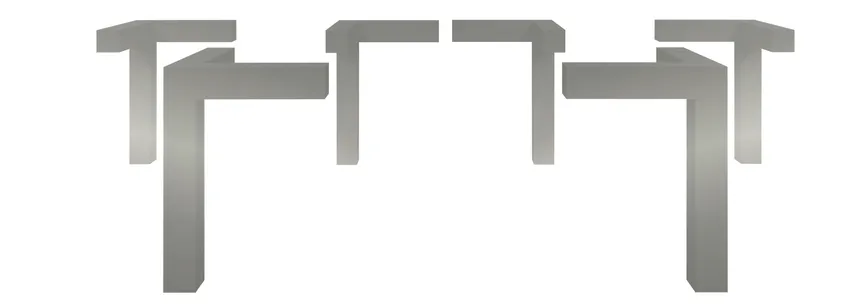 Metallfüße hauptaufnahme