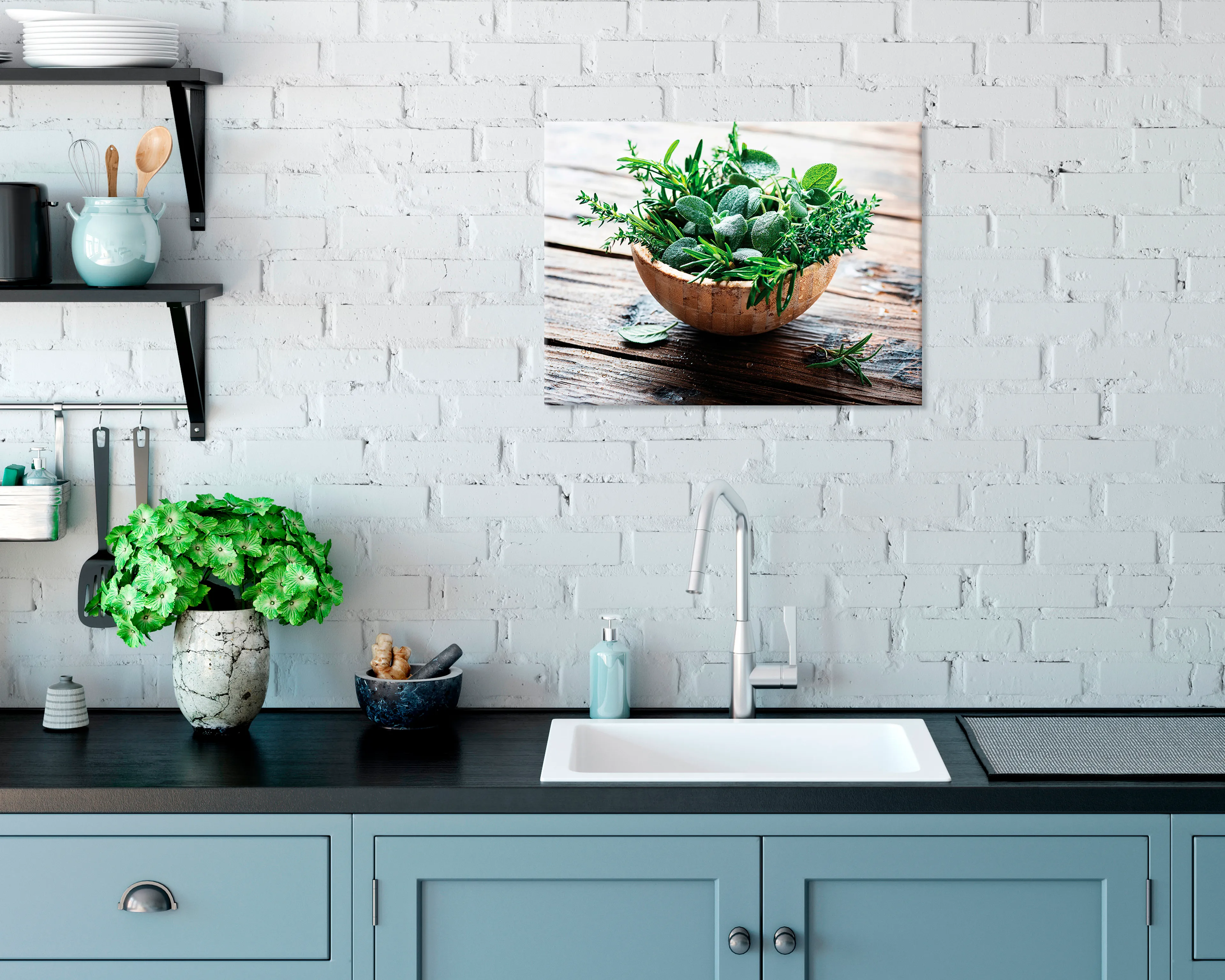 Wandbild 30 x 40 cm Fresh Herbs III
