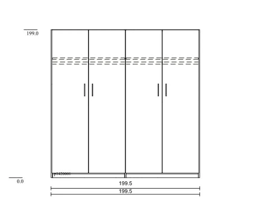 Drehtürenschrank Basic detail