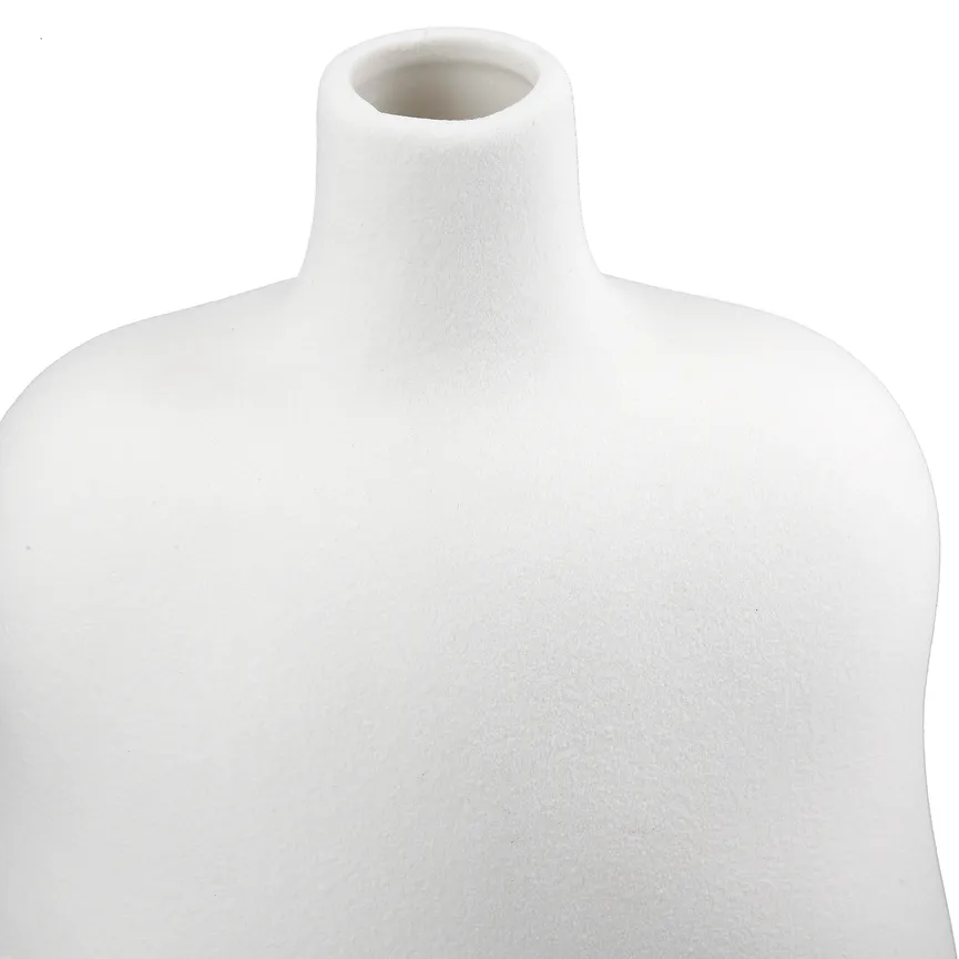 Vase "Organico" M weiß detail