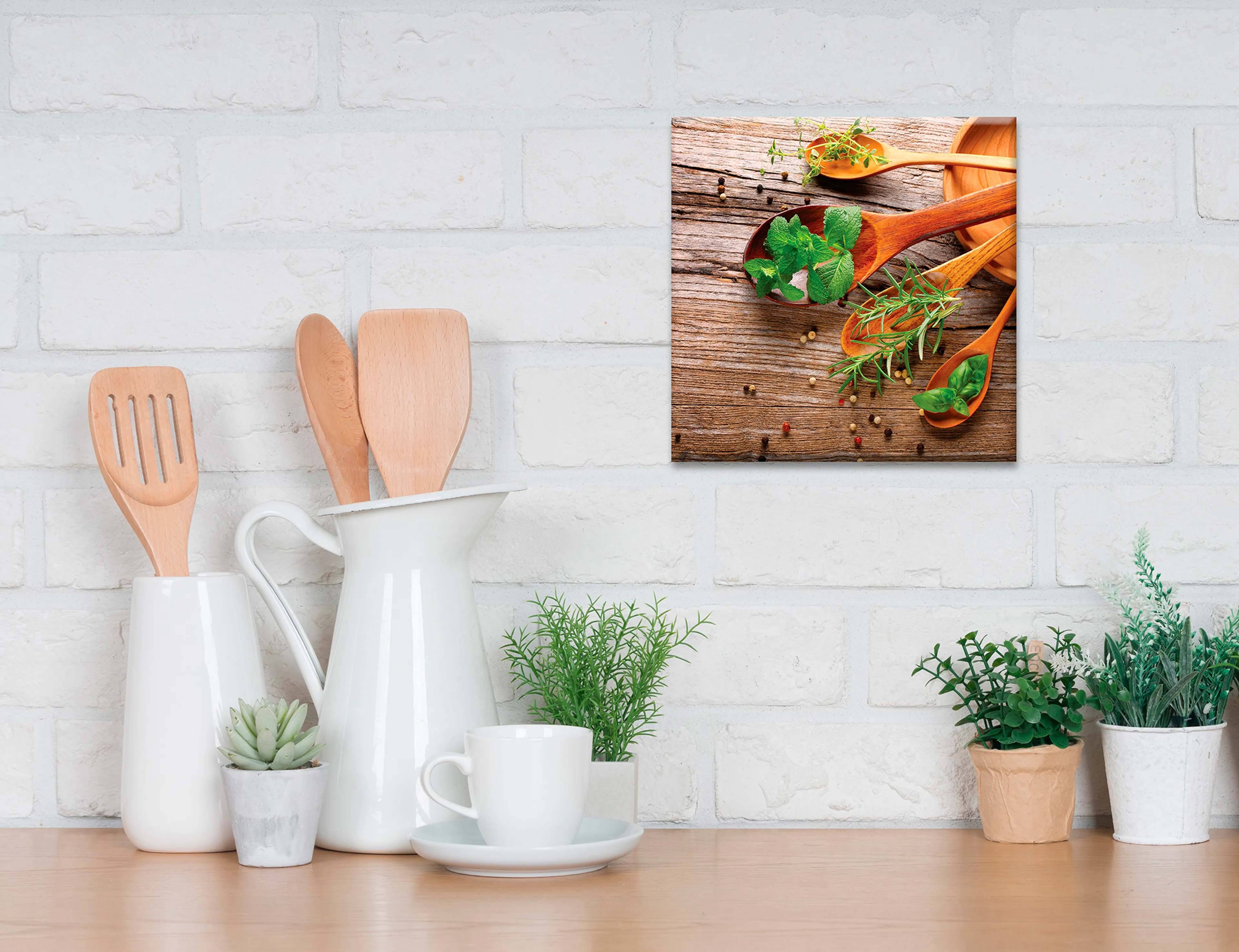 Wandbild 30 x 30 cm Herbs of Provence I 
