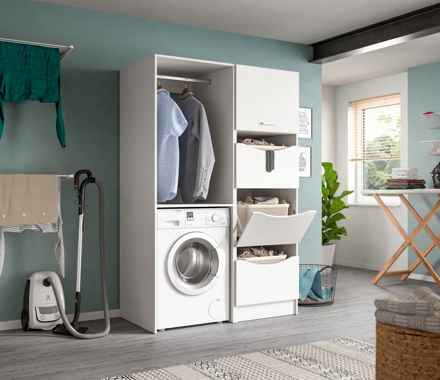 Waschmaschinenschrank detail