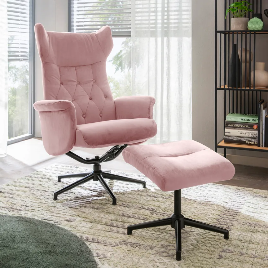 Relaxsessel + Hocker milieu