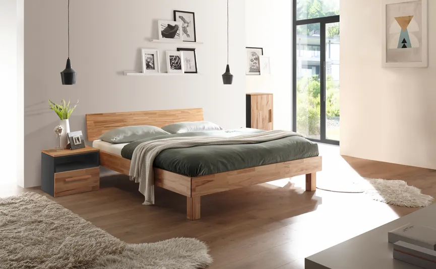 Bett 90x200 cm milieu
