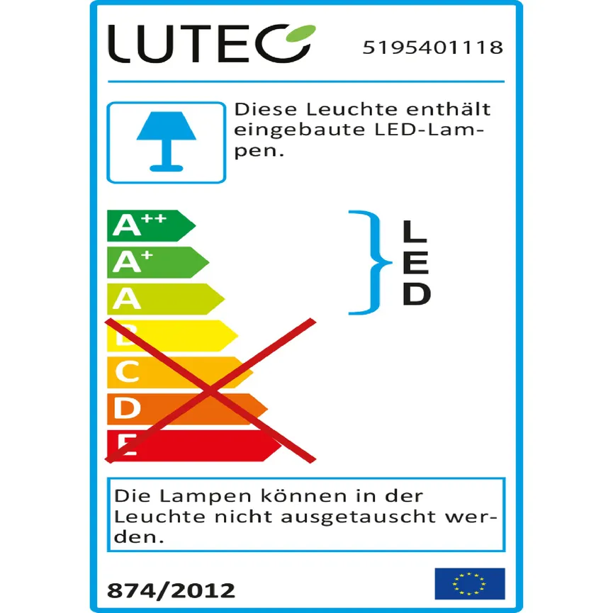 Außenwandleuchte "Qubo" energielabel