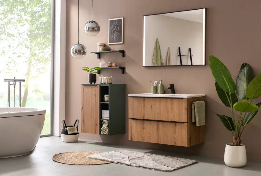 *Hängeschrank/Highboard Kombi milieu