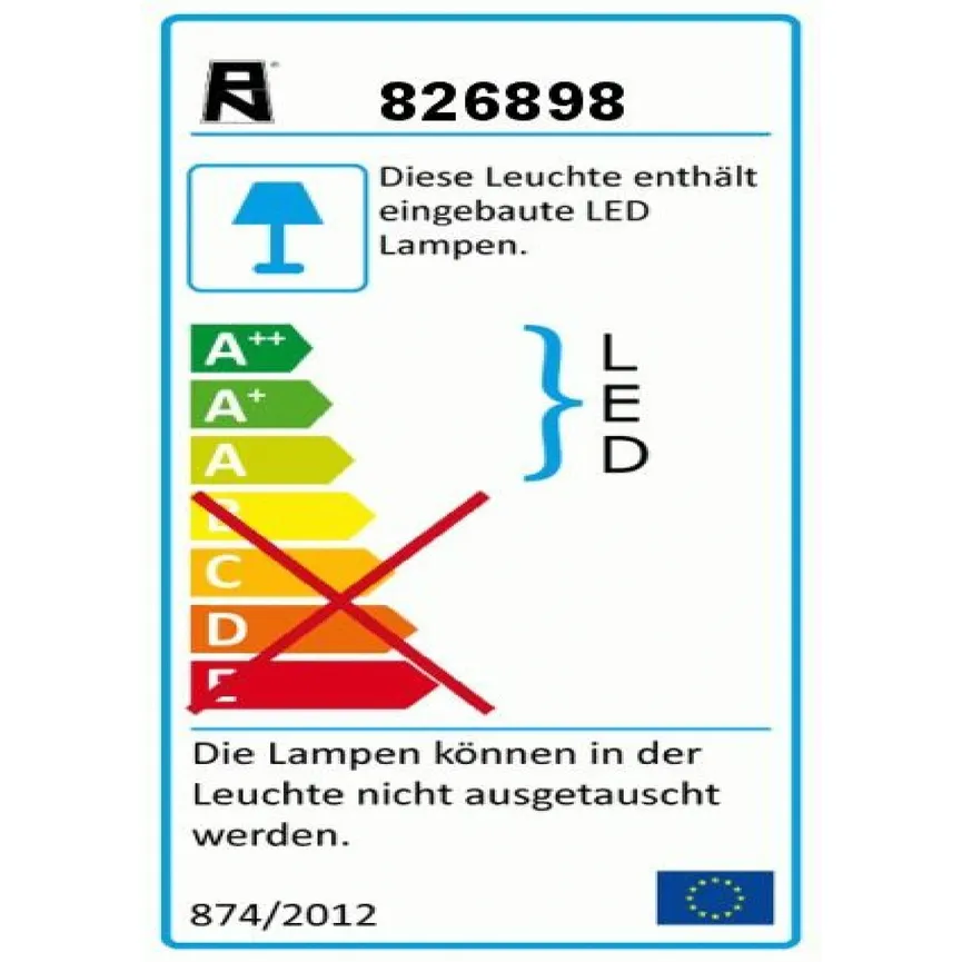 Spotrondell "Sileda" energielabel