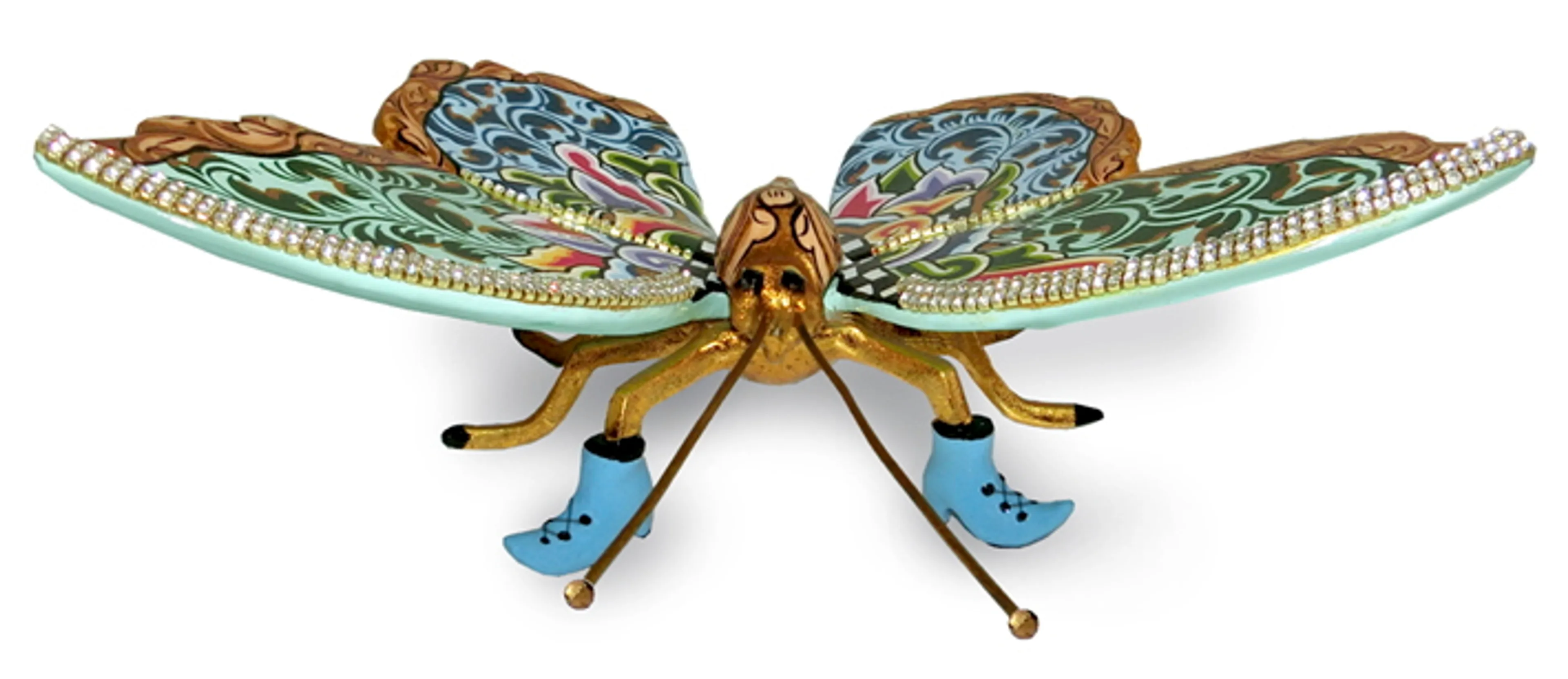 Deko-Figur Madame Butterfly 22 x 22 cm
